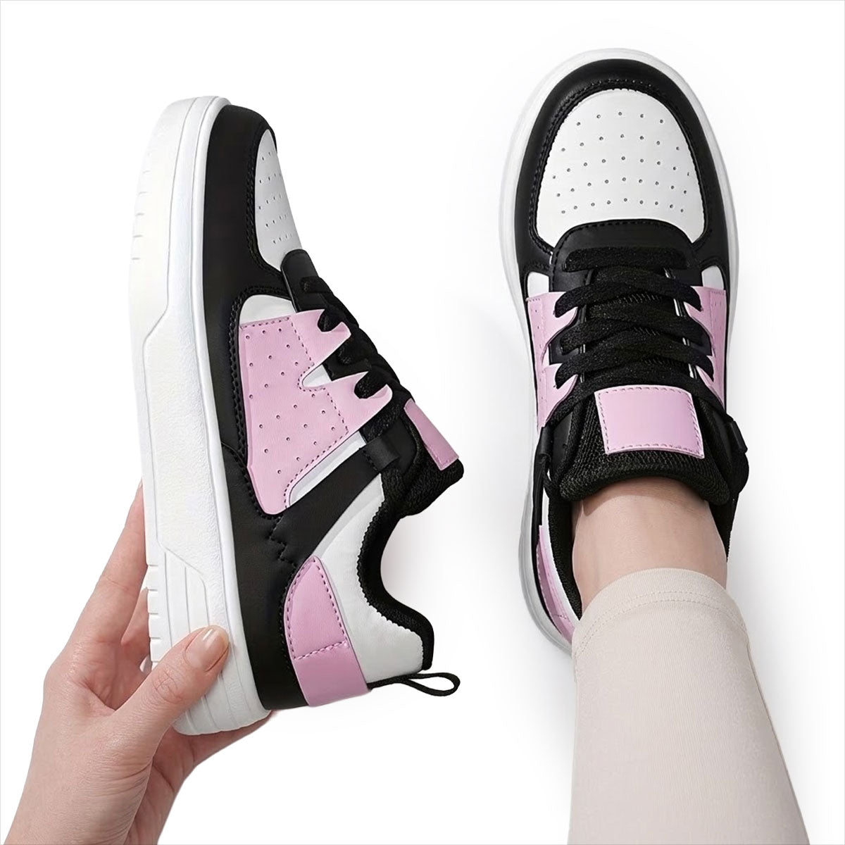 Women's Retro Court-Style Trainers Corvine