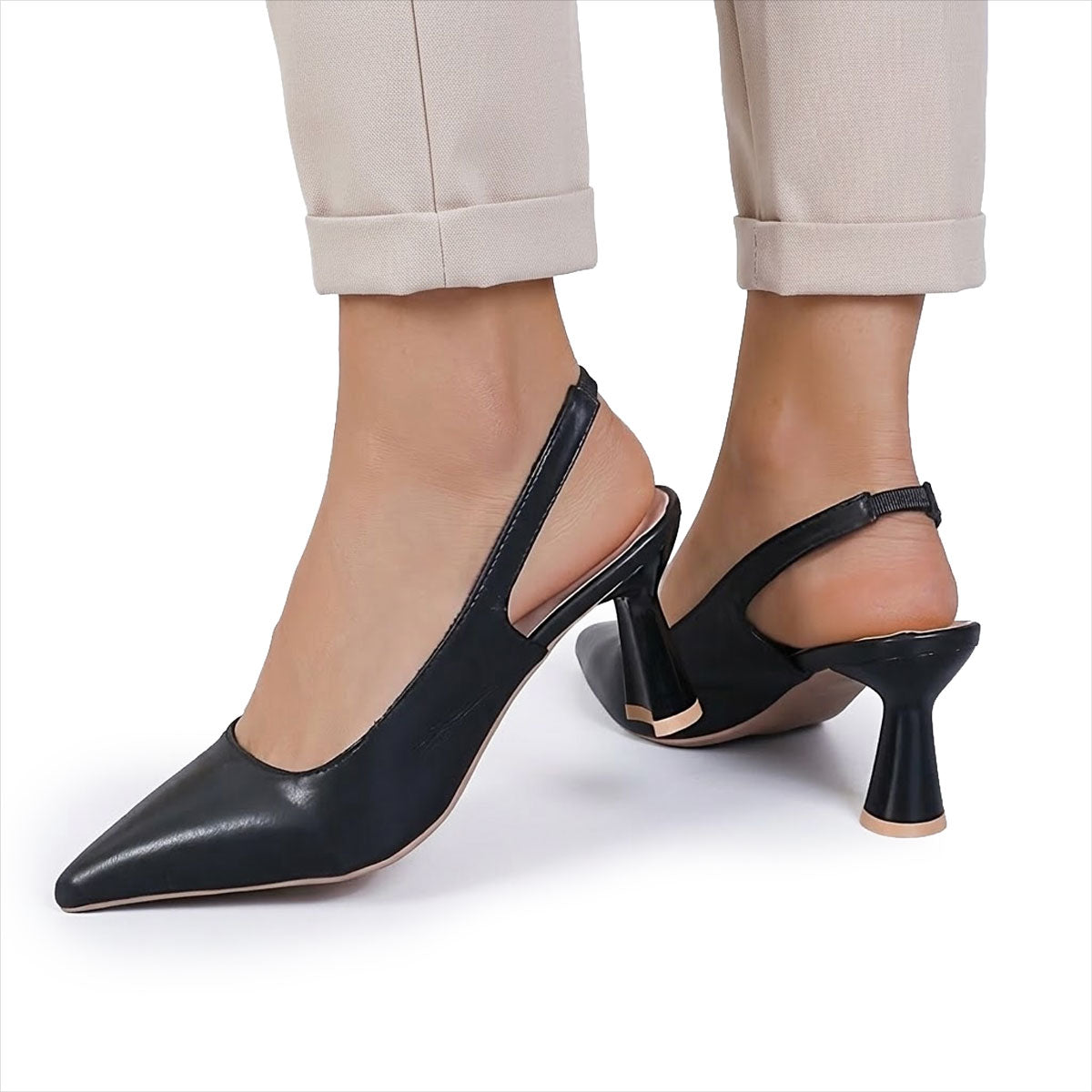 Women's Pointed-Toe Slingback Heels Corvine