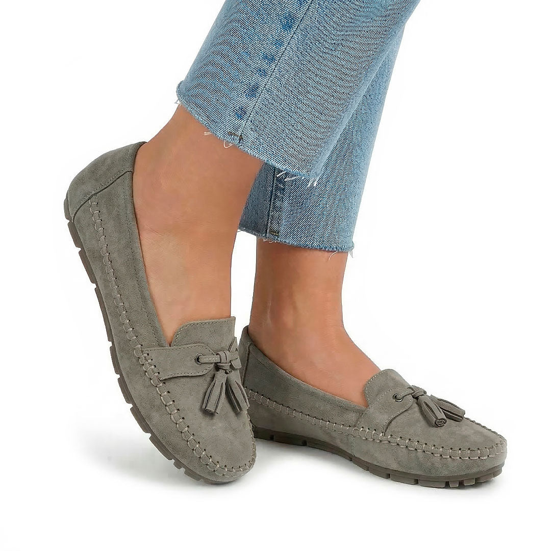 Women's Suede Tassel Driving Loafers Corvine