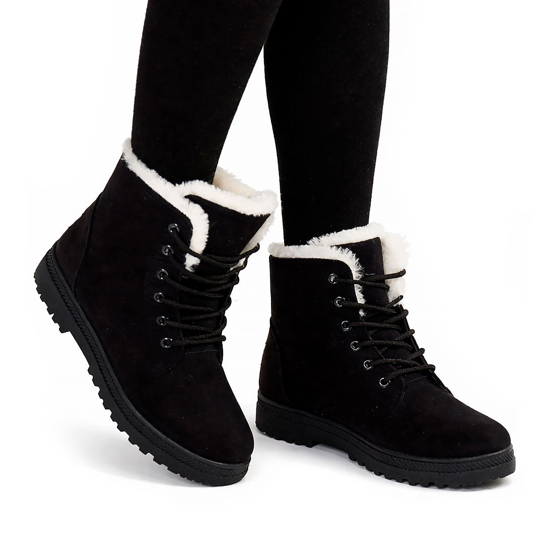 Women's Fleece-Lined Lace-Up Winter Boots Corvine