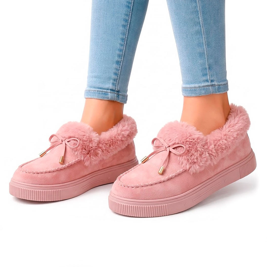 Women's Plush-Lined Cozy Platform Loafers Corvine