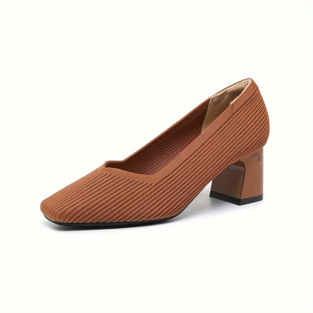 Women's Black Leather Heels Corvine