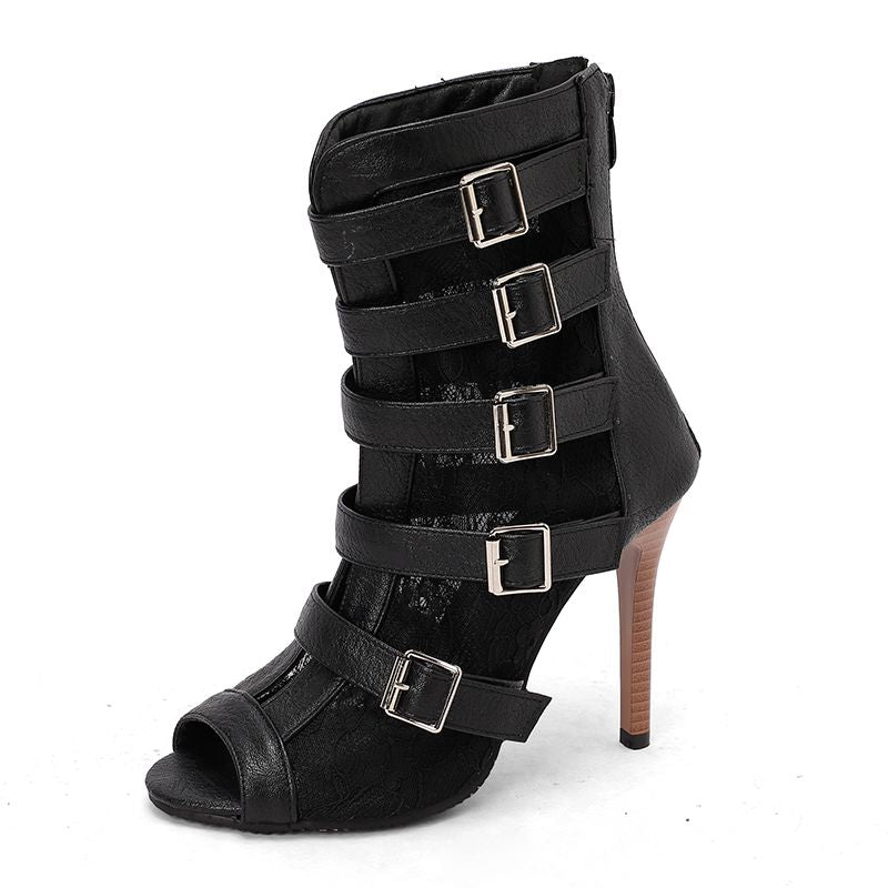 Women's Black Stiletto Ankle Boots Corvine