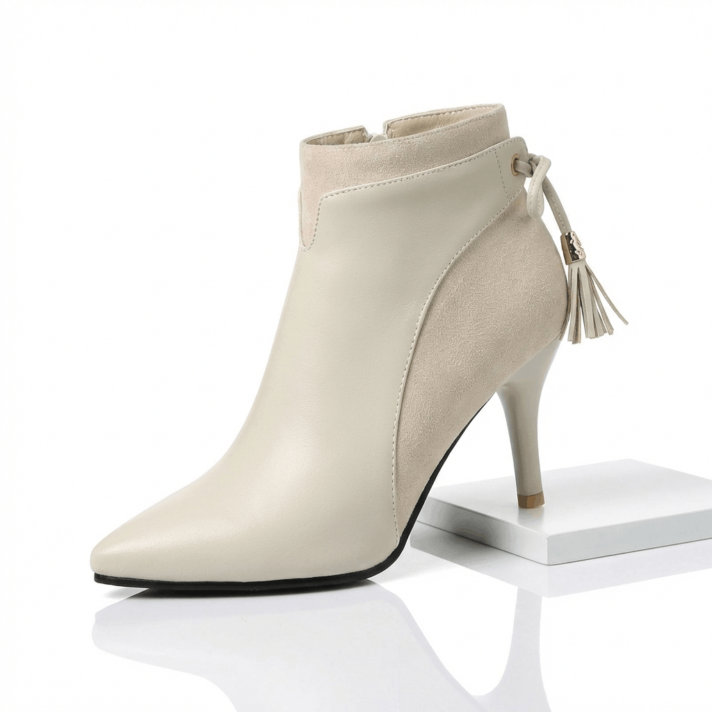 Women's Black Vegan Leather Ankle Boots Corvine