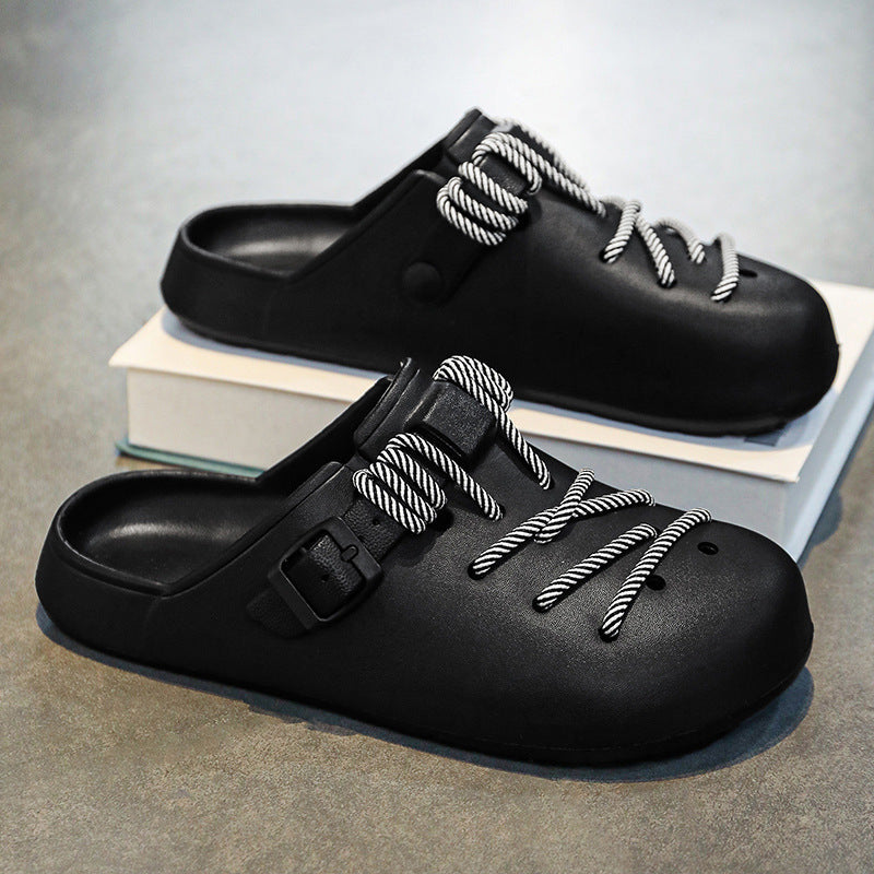 Women's Braided Rope Lace-Up Clogs Corvine