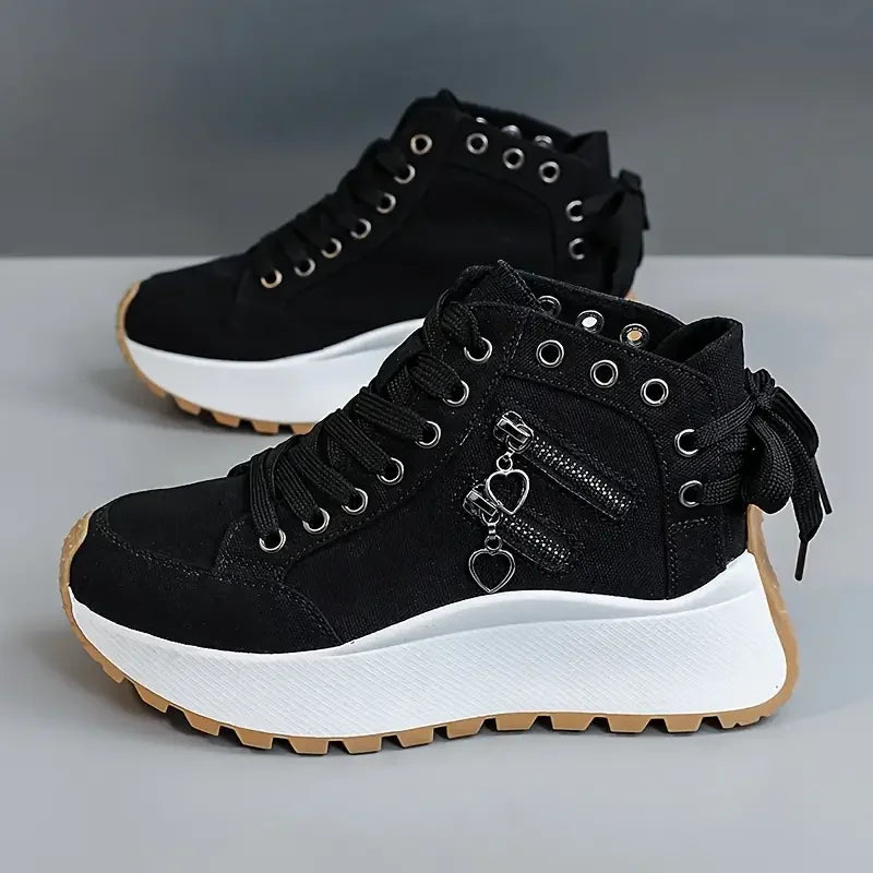 Women's Breathable Denim Lace-Up Shoes Corvine