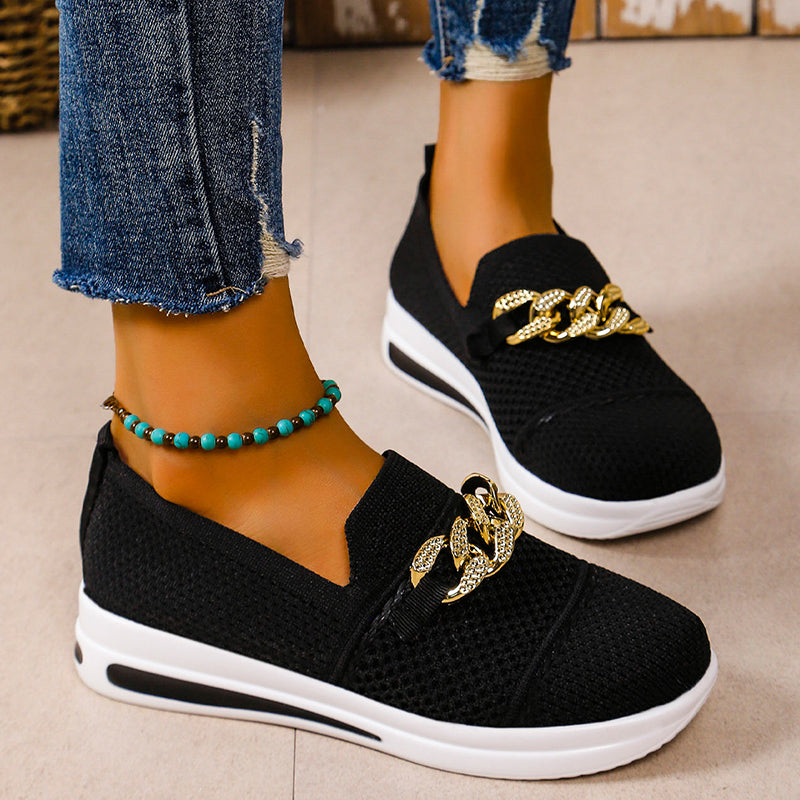 Women's Breathable Fabric Slip-On Trainers Corvine