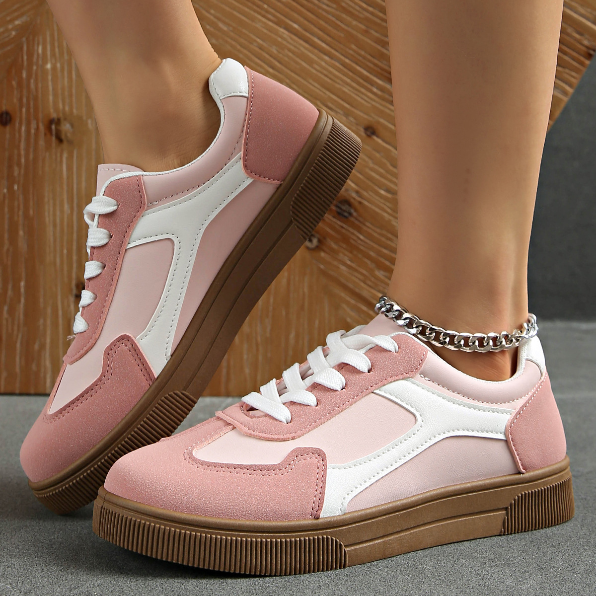 Women's Genuine Leather Retro Trainers Corvine