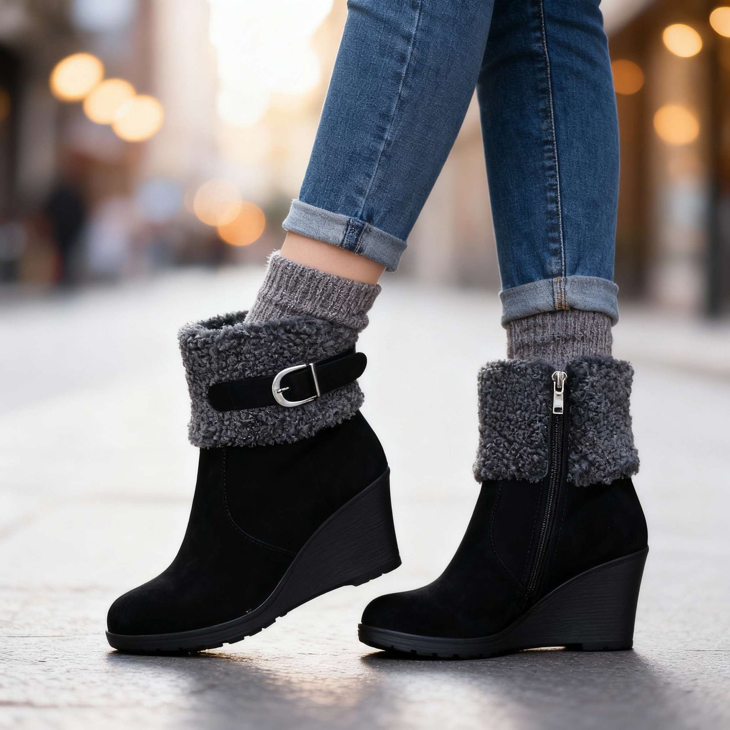 Women's Insulated Wedge Boots Corvine