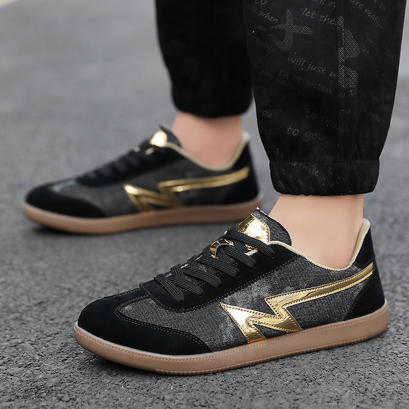 Women's Leather Suede Retro Trainers Corvine