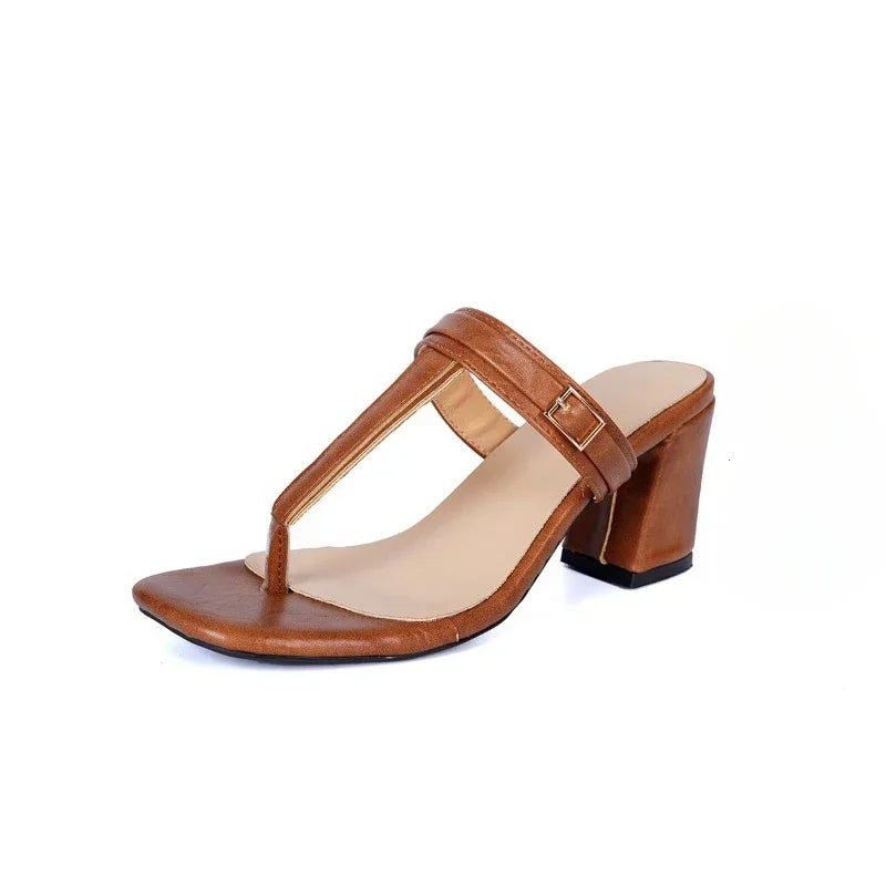 Women's Lightweight Synthetic T-Bar Block Heel Sandals Corvine
