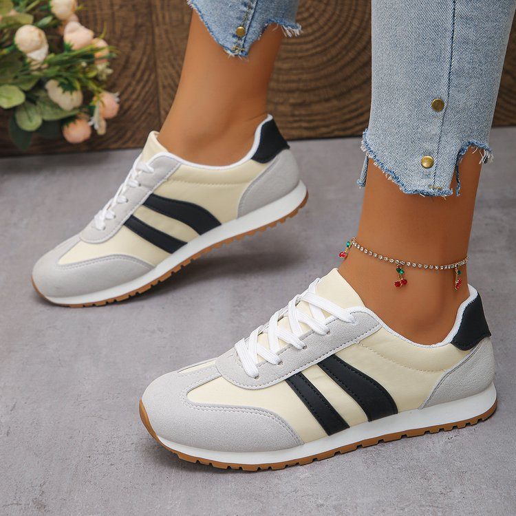 Women's Premium Leather Retro Trainers Corvine