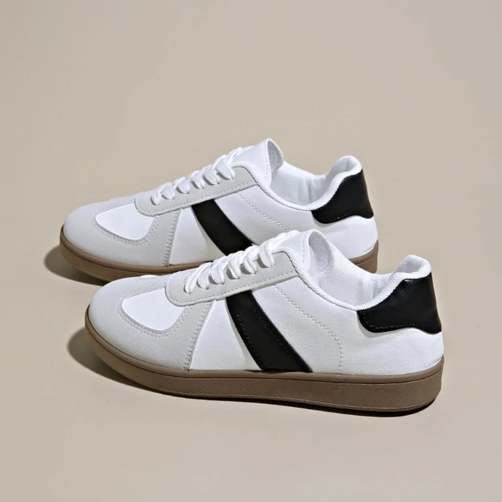 Women's Premium Leather White Trainers Corvine