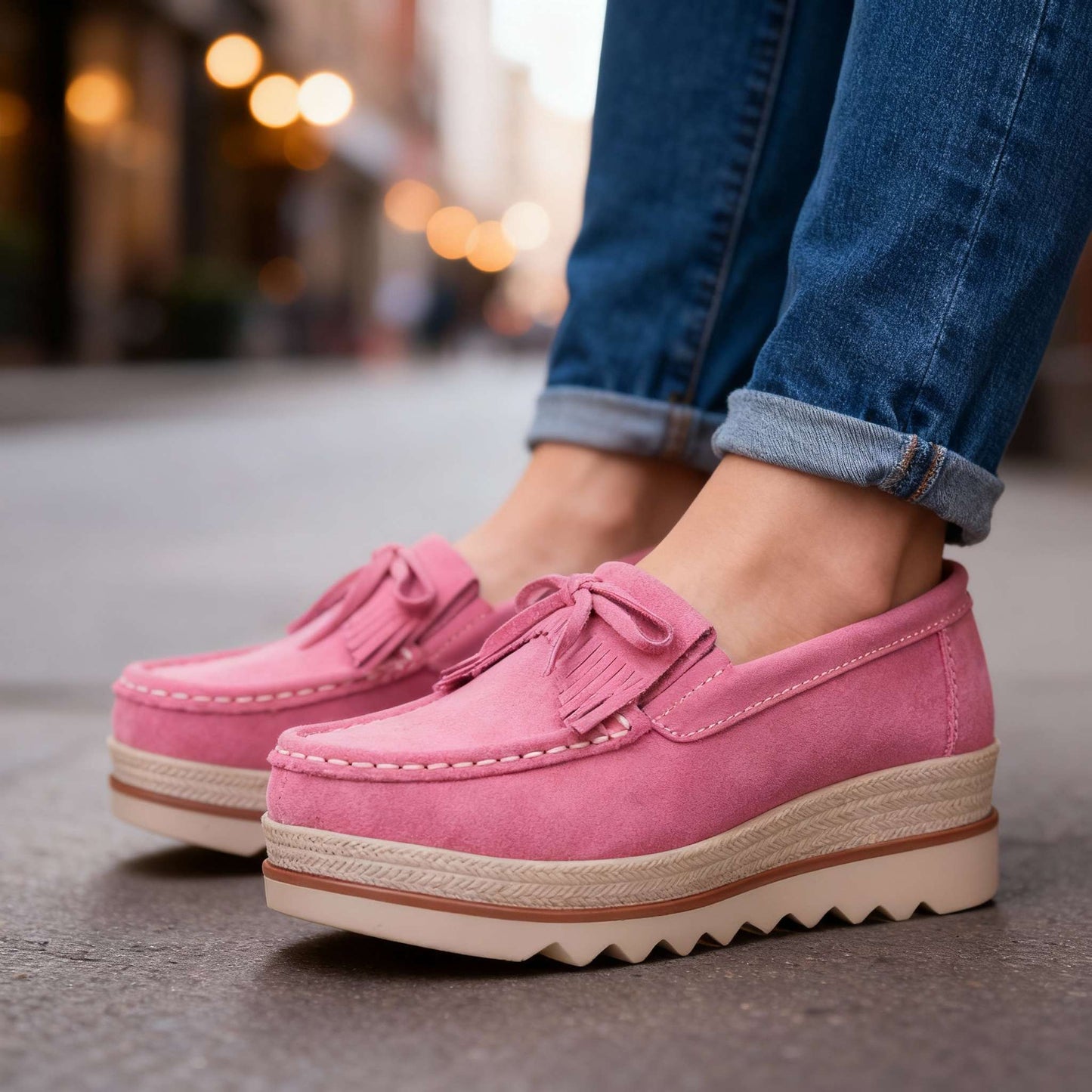 Women's Supportive Platform Loafers Corvine