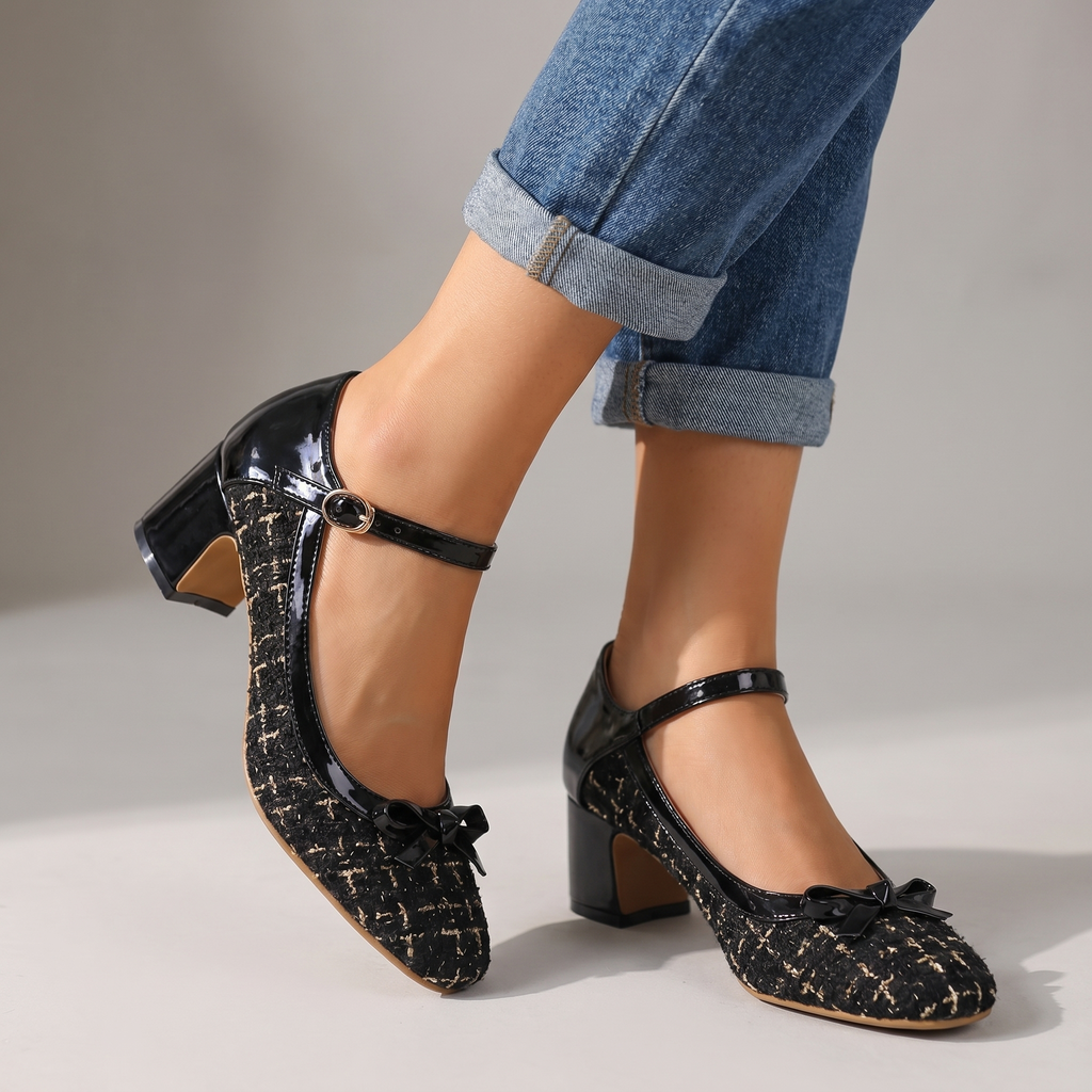 Women's Tweed Mary Jane Heels Corvine