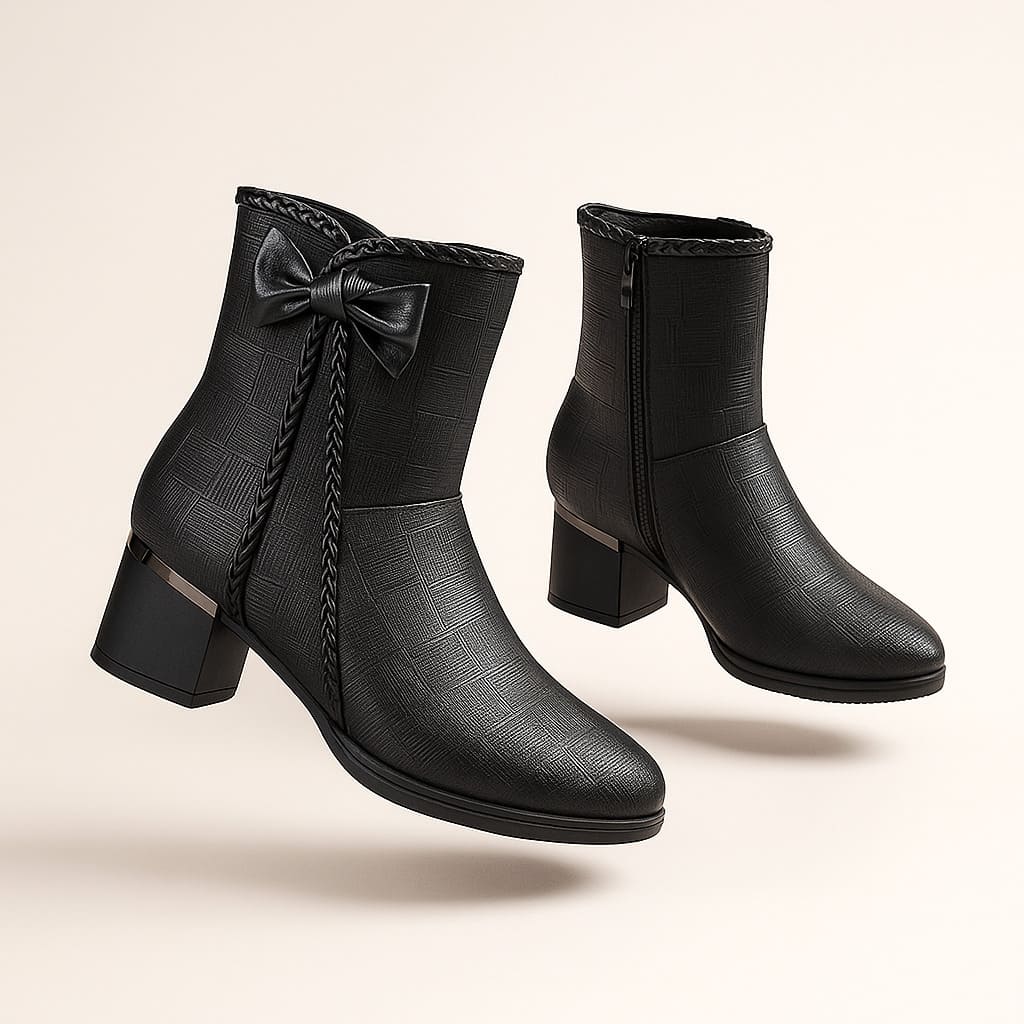 Women's Water-Resistant Vegan Leather Booties Corvine