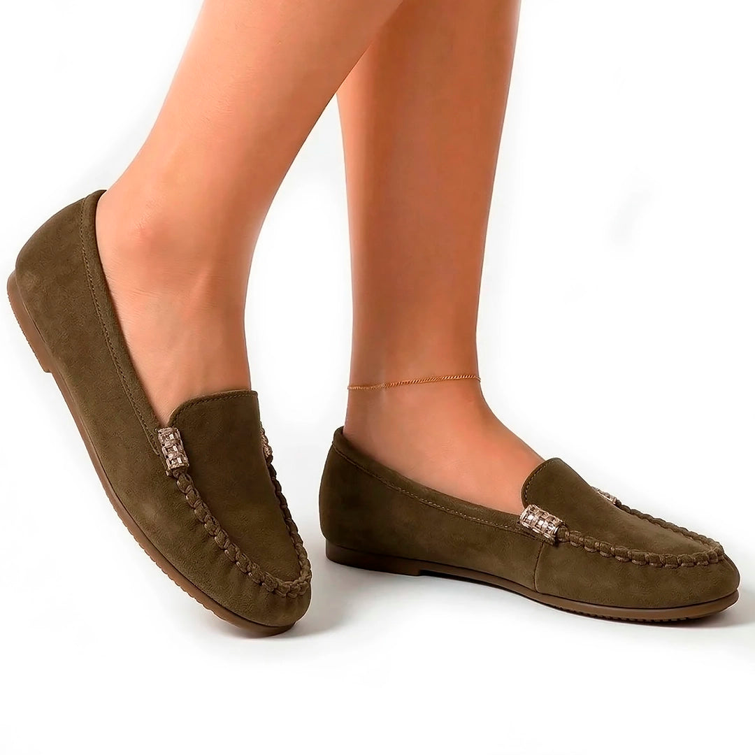 Women's Suede Slip-On Flats Corvine