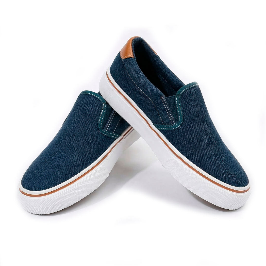 Women's Platform Canvas Slip-On Trainers Corvine