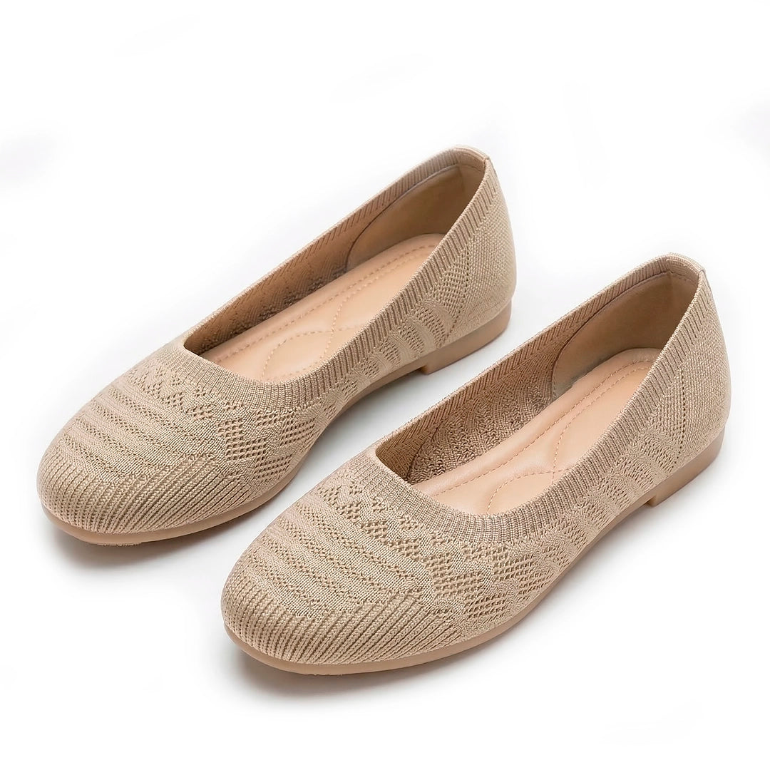 Women's Breathable Knit Ballet Flats Corvine