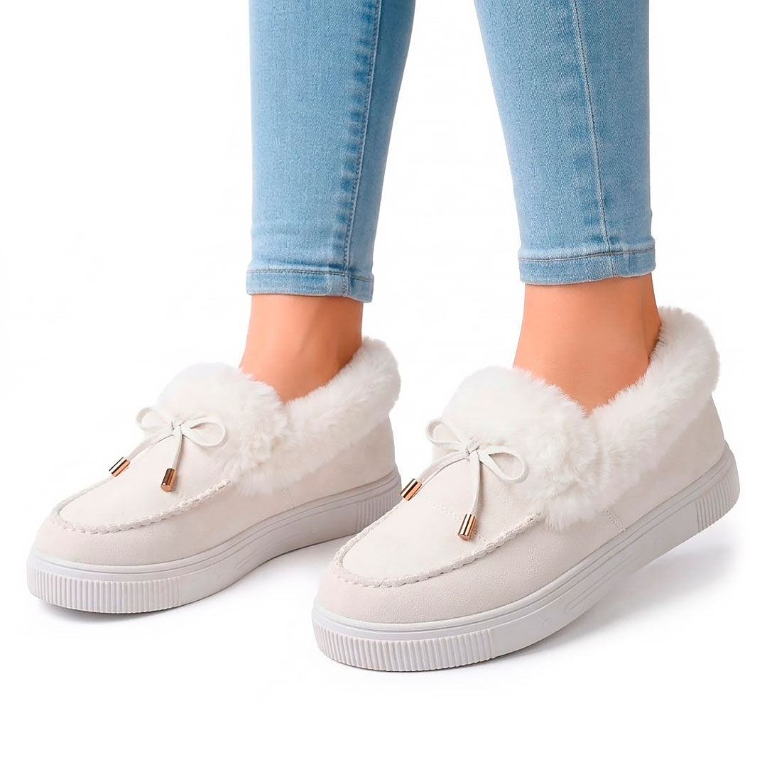 Women's Plush-Lined Cozy Platform Loafers Corvine