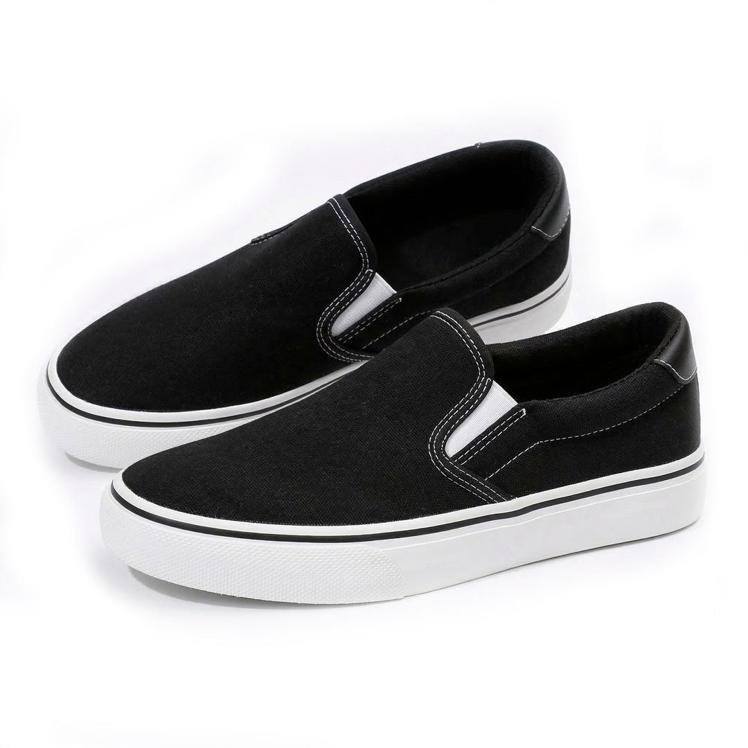 Women's Platform Canvas Slip-On Trainers Corvine