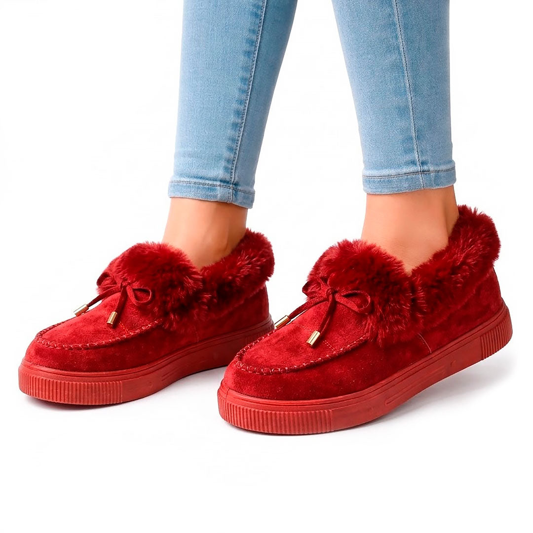 Women's Plush-Lined Cozy Platform Loafers Corvine