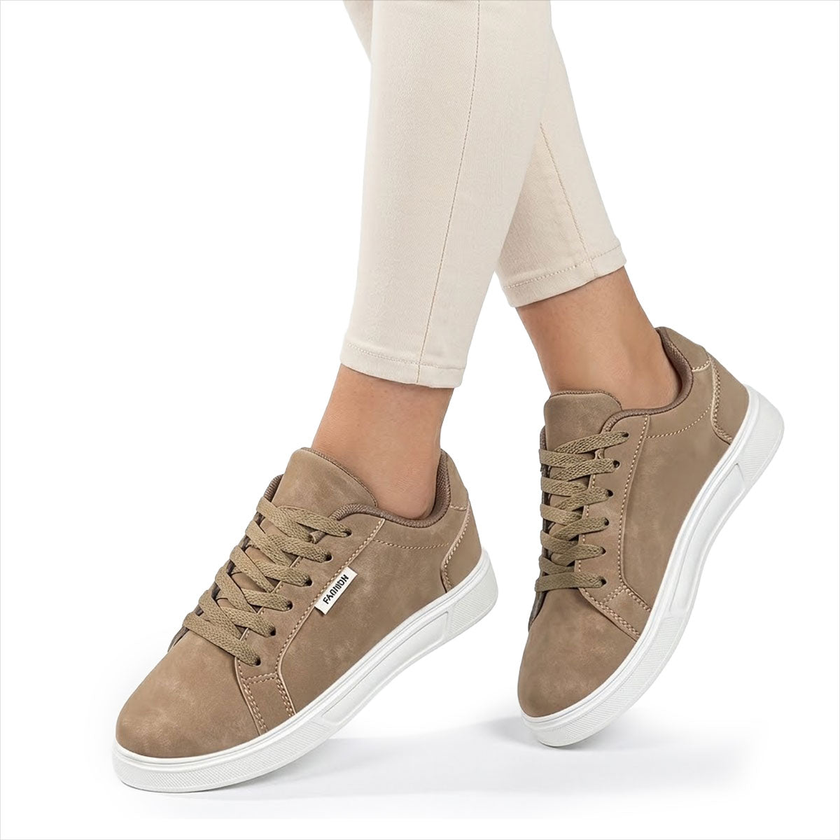 Women's Suede-Look Casual Trainers Corvine