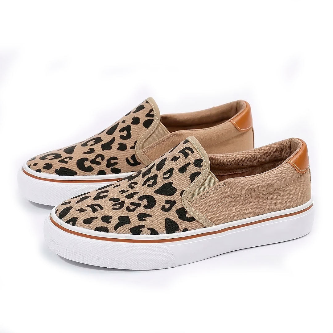 Women's Platform Canvas Slip-On Trainers Corvine