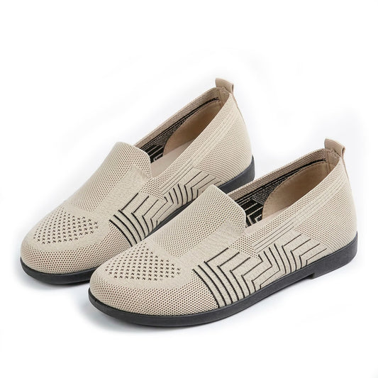 Women's Linear Knit Flats Corvine