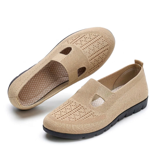 Women's Cut-Out Knit Slip-On Flats Corvine