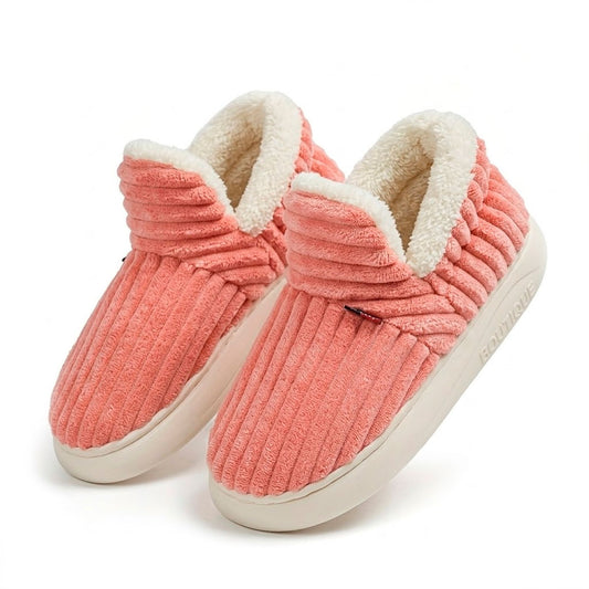 Women's Ribbed Fleece-Lined Slipper Boots Corvine