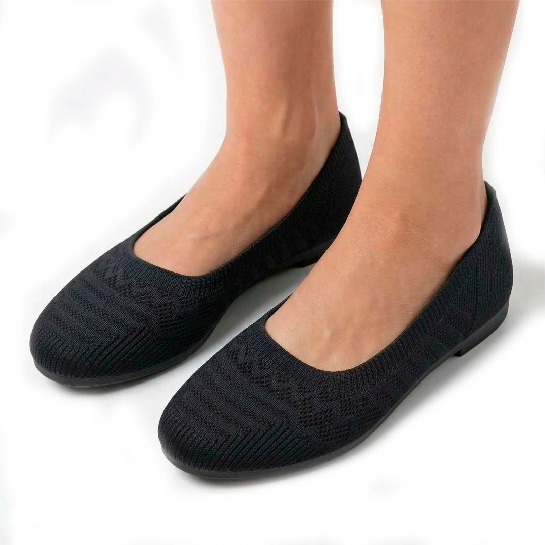 Women's Breathable Knit Ballet Flats Corvine