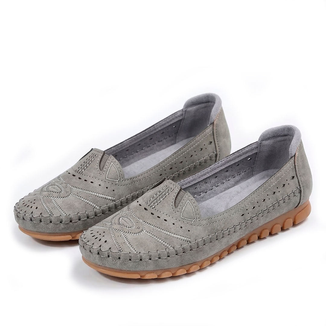 Women's Laser-Cut Suede Loafers Corvine