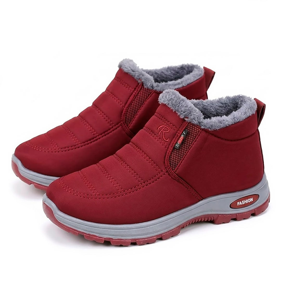 Women's Fleece-Lined Slip-On Winter Ankle Boots Corvine