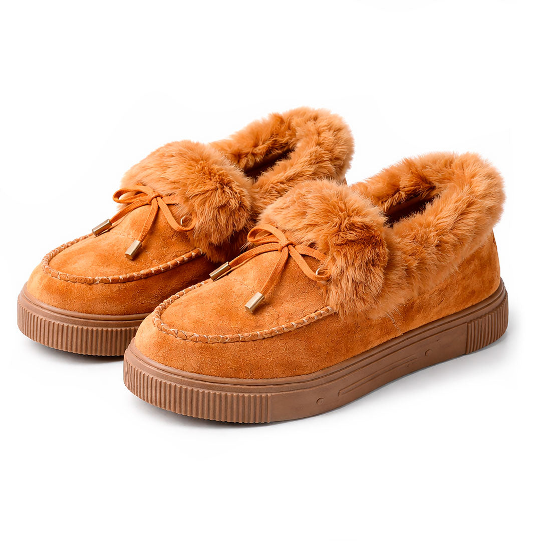 Women's Plush-Lined Cozy Platform Loafers Corvine