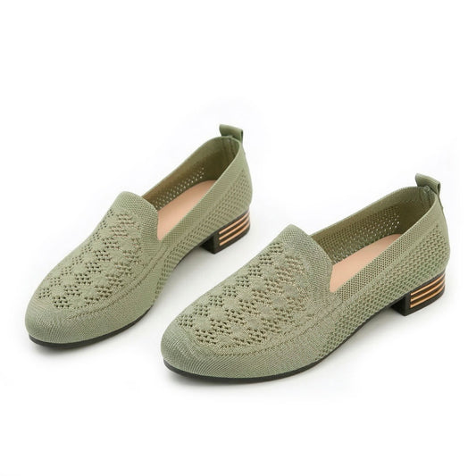 Women's Woven Block Heel Loafers Corvine