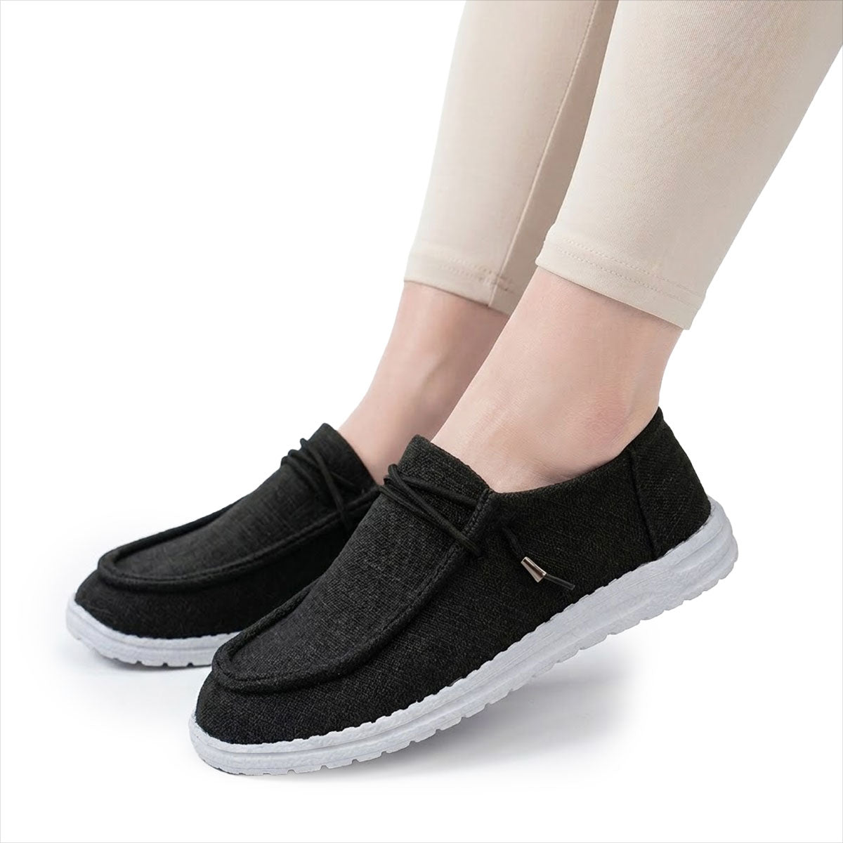 Women's Canvas Slip-On Comfort Loafers Corvine