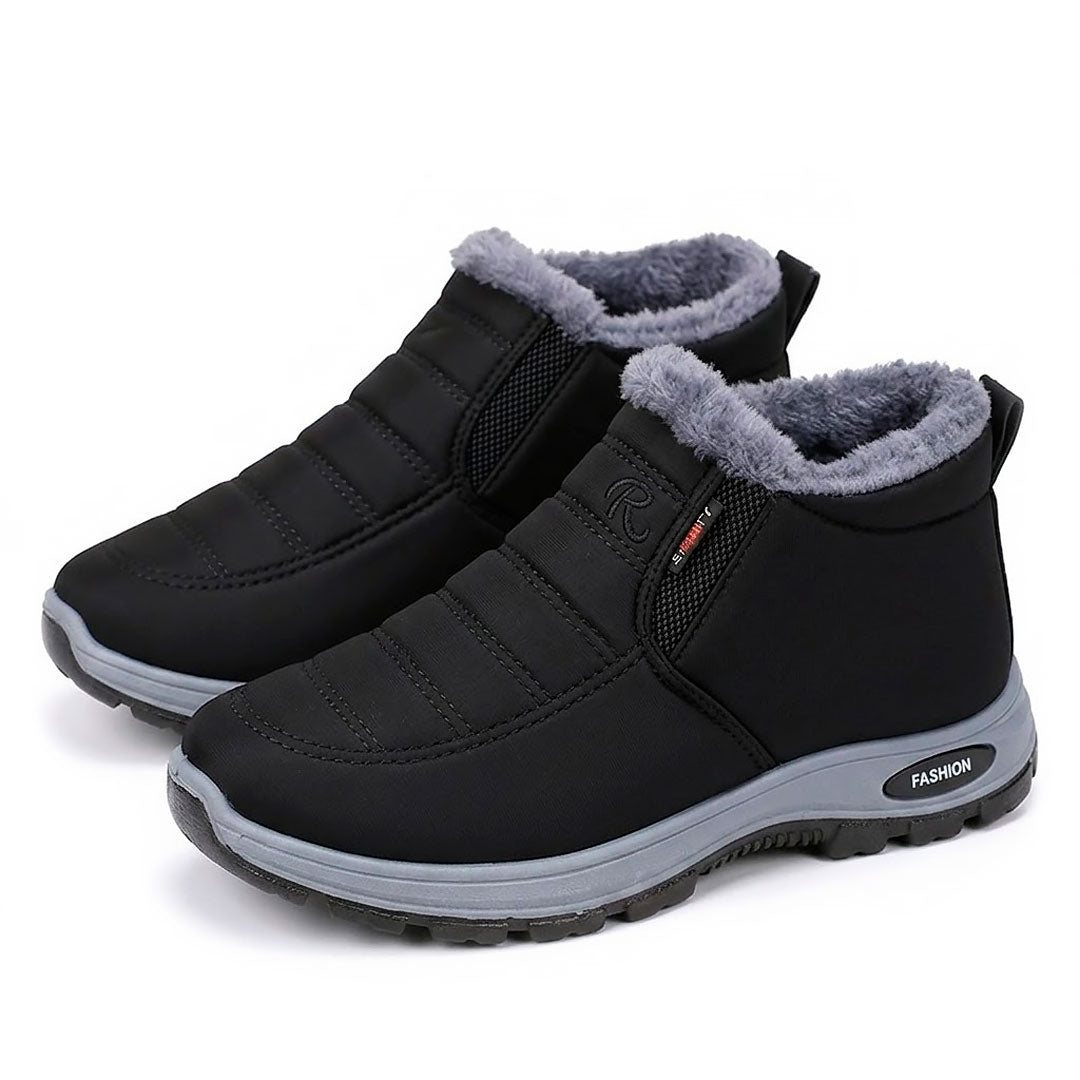 Women's Fleece-Lined Slip-On Winter Ankle Boots Corvine