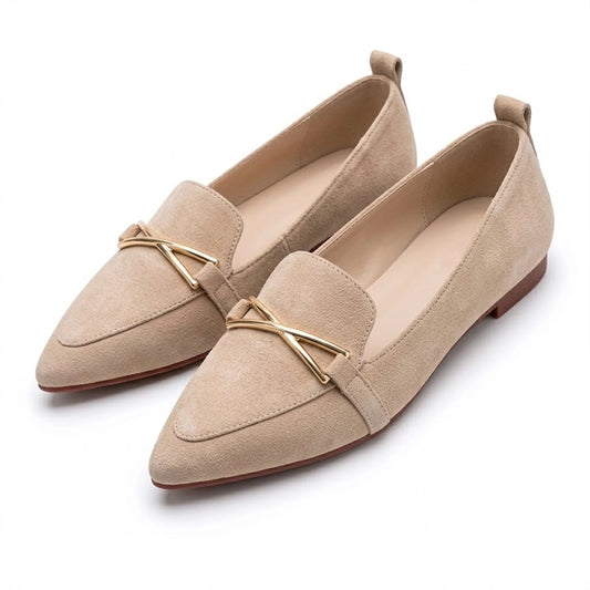 Women's Suede Pointed Flats Corvine