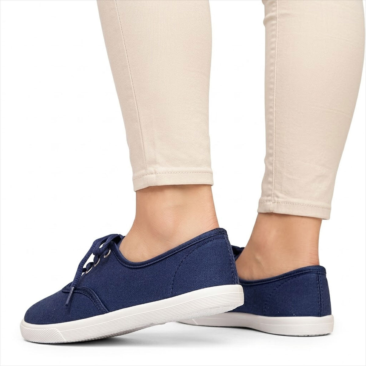 Women's Classic Low-Top Canvas Trainers Corvine