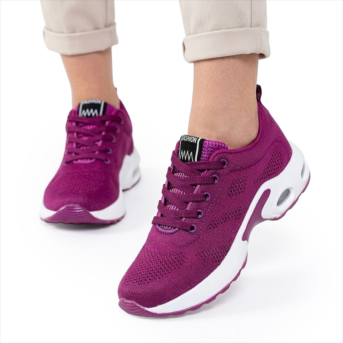 Women's Air-Cushion Knit Sport Trainers Corvine