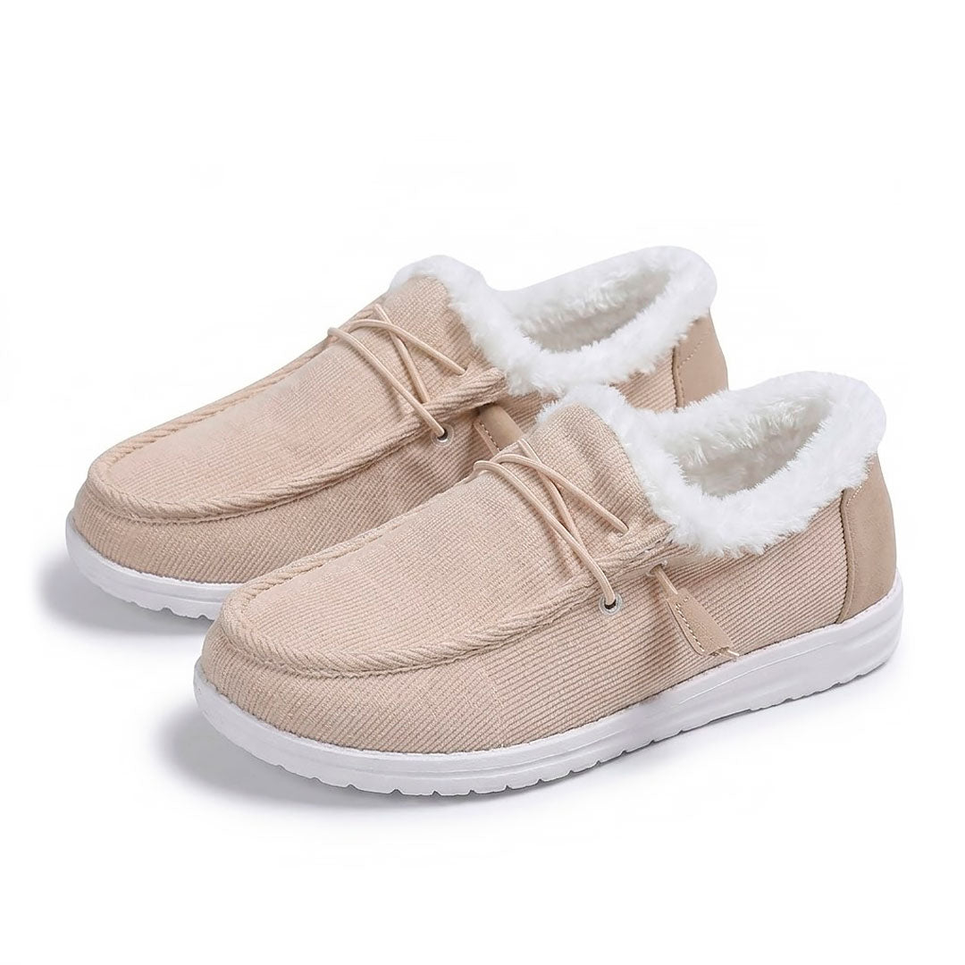 Women's Fleece-Lined Textured Comfort Loafers Corvine