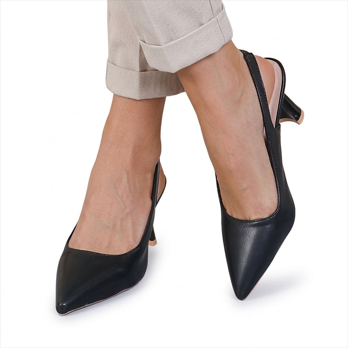 Women's Pointed-Toe Slingback Heels Corvine