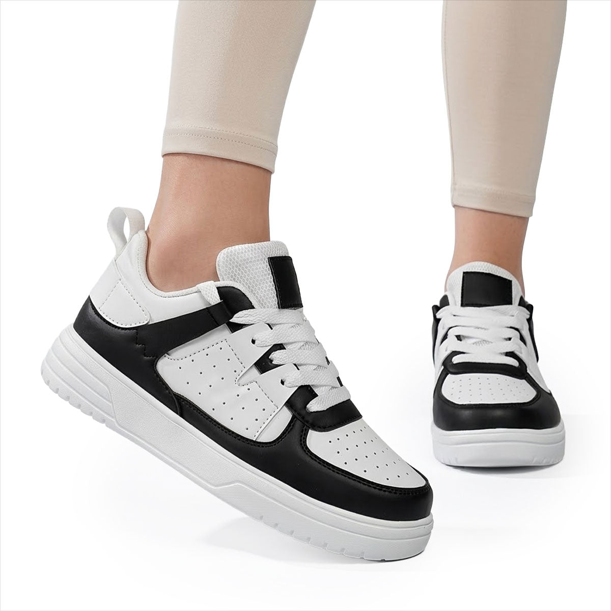 Women's Retro Court-Style Trainers Corvine