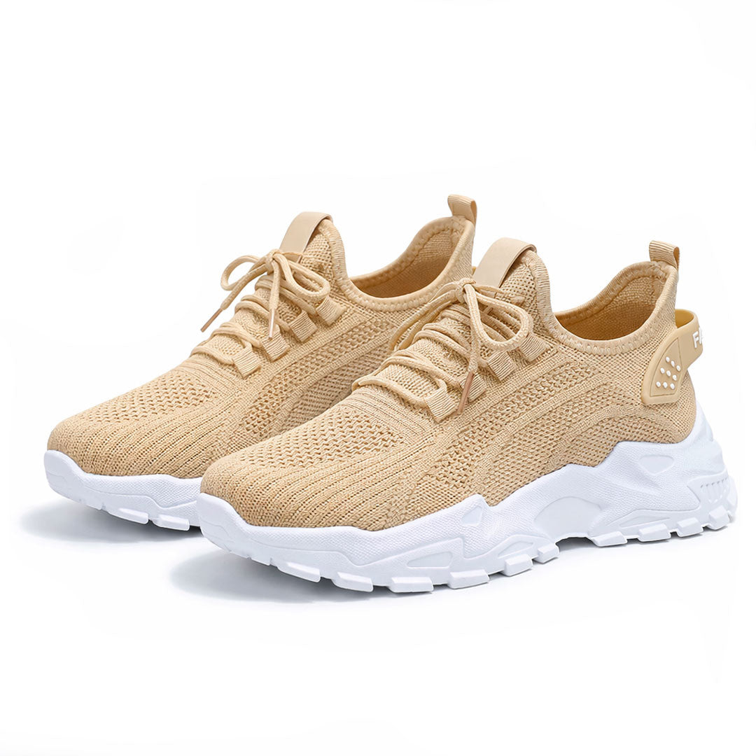 Women's Breathable Mesh Chunky Sole Trainers Corvine