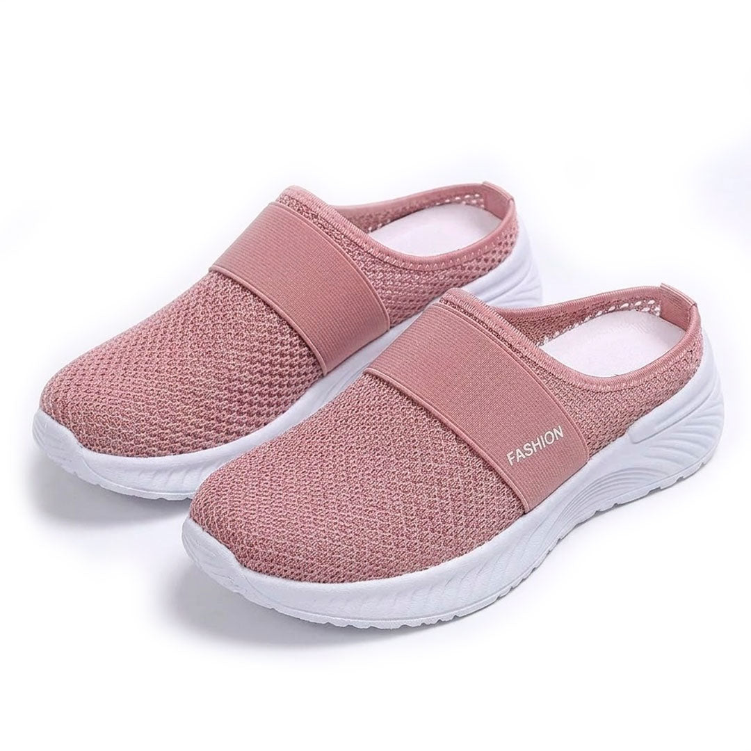 Women's Breathable Mesh Slip-On Mule Trainers Corvine