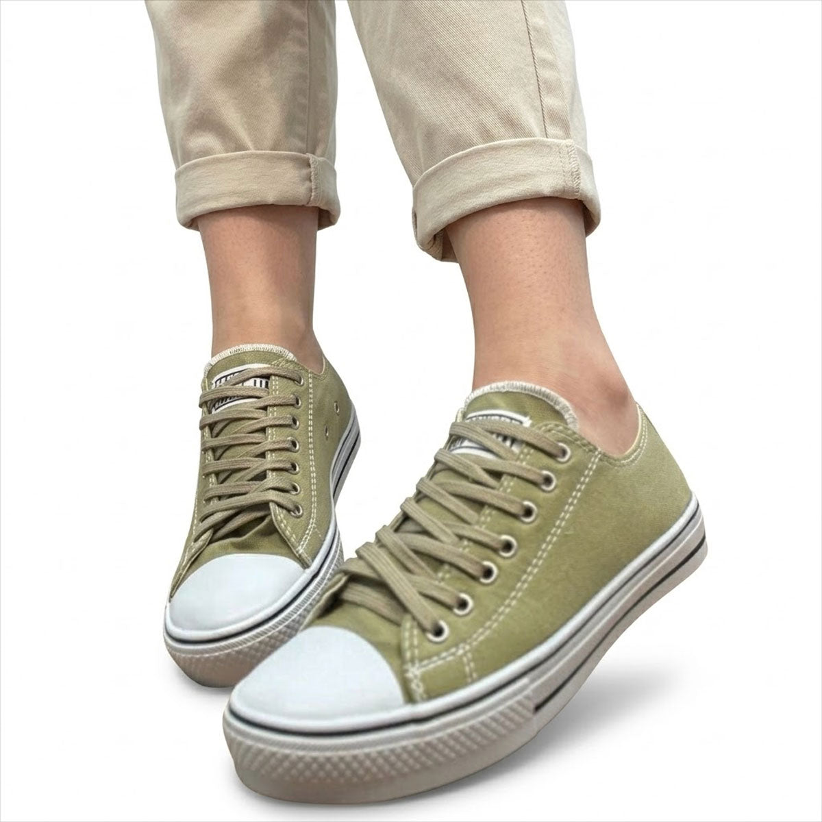 Women's Low-Top Canvas Trainers Corvine