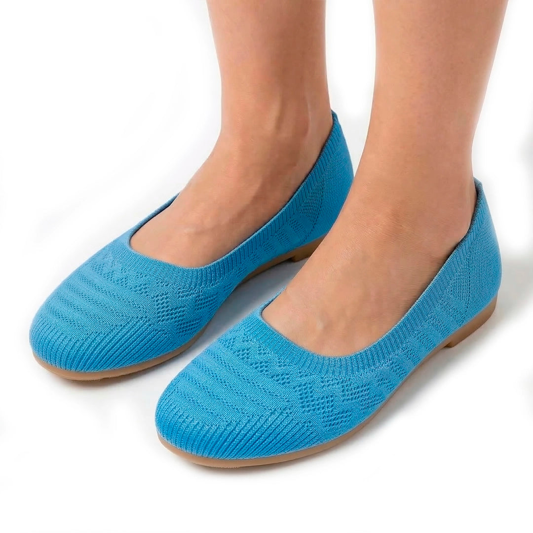 Women's Breathable Knit Ballet Flats Corvine