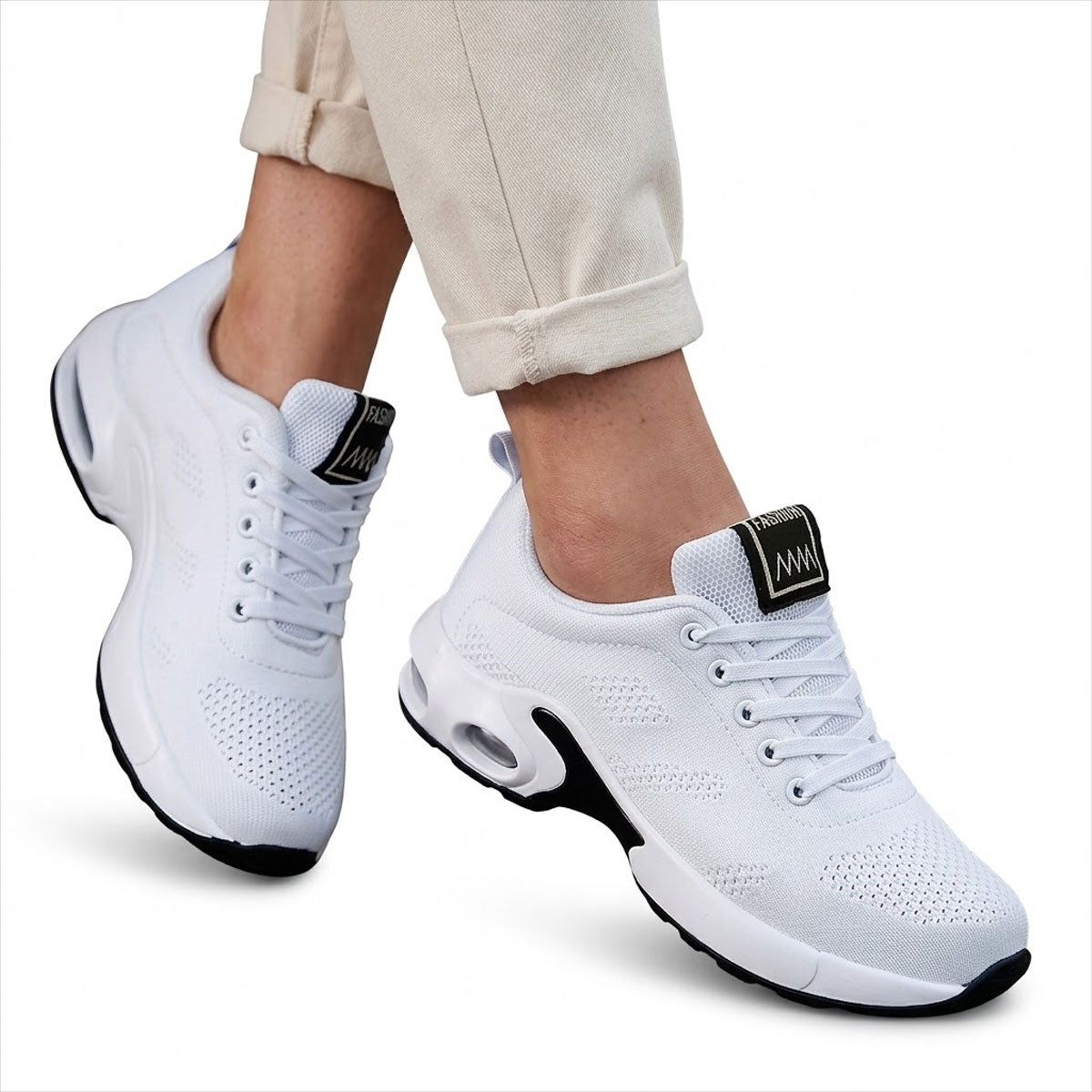 Women's Air-Cushion Knit Sport Trainers Corvine
