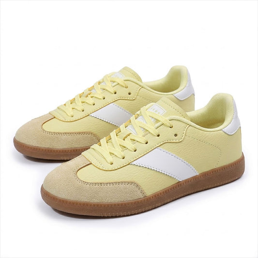 Women's Lemon Retro Gum-Sole Trainers Corvine